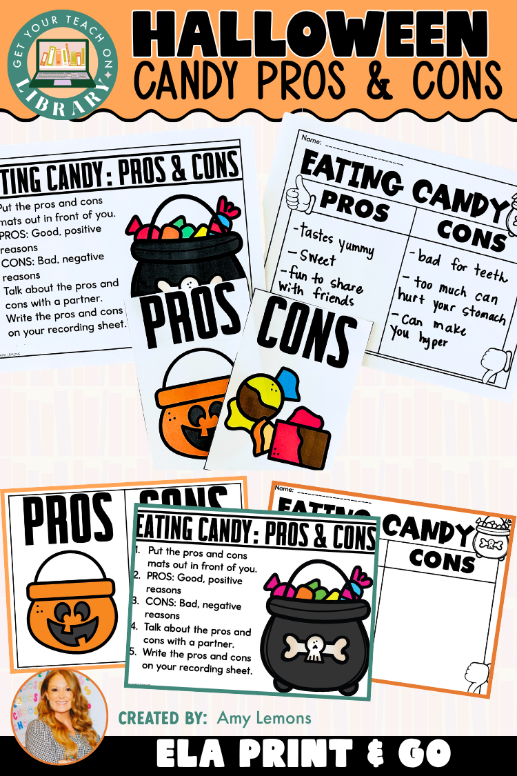 Halloween Candy Pros and Cons Activity | Opinion & Critical Thinking