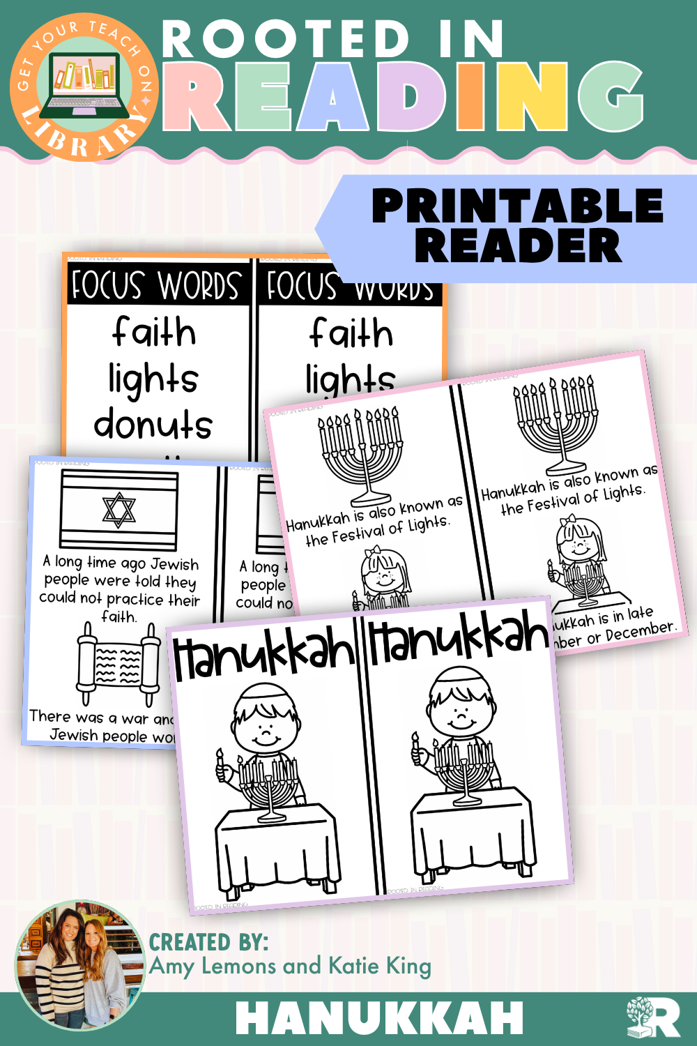 Rooted in Reading Printable Nonfiction Reader: Hanukkah