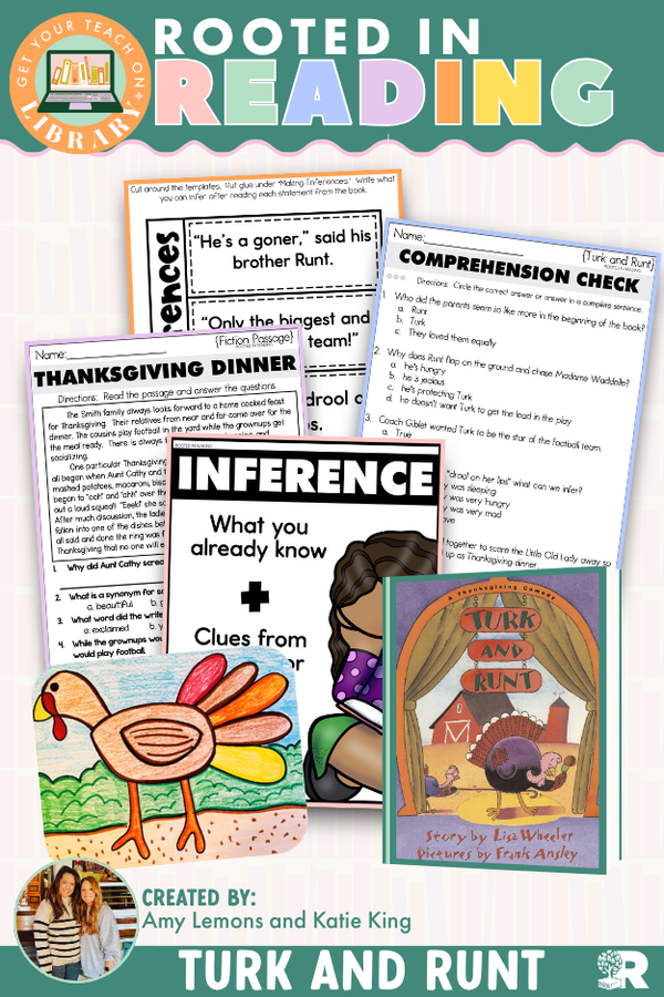 Rooted in Reading: Turk and Runt Read Aloud Activities | Reading Comprehension for Making Inferences and Describing Characters