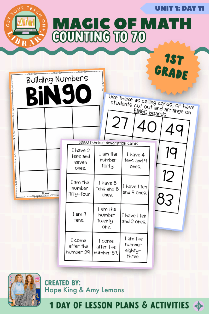 1st Grade Magic of Magic: Unit 1 Day 11 Counting to 70 - Shop GYTO - Get Your Teach On