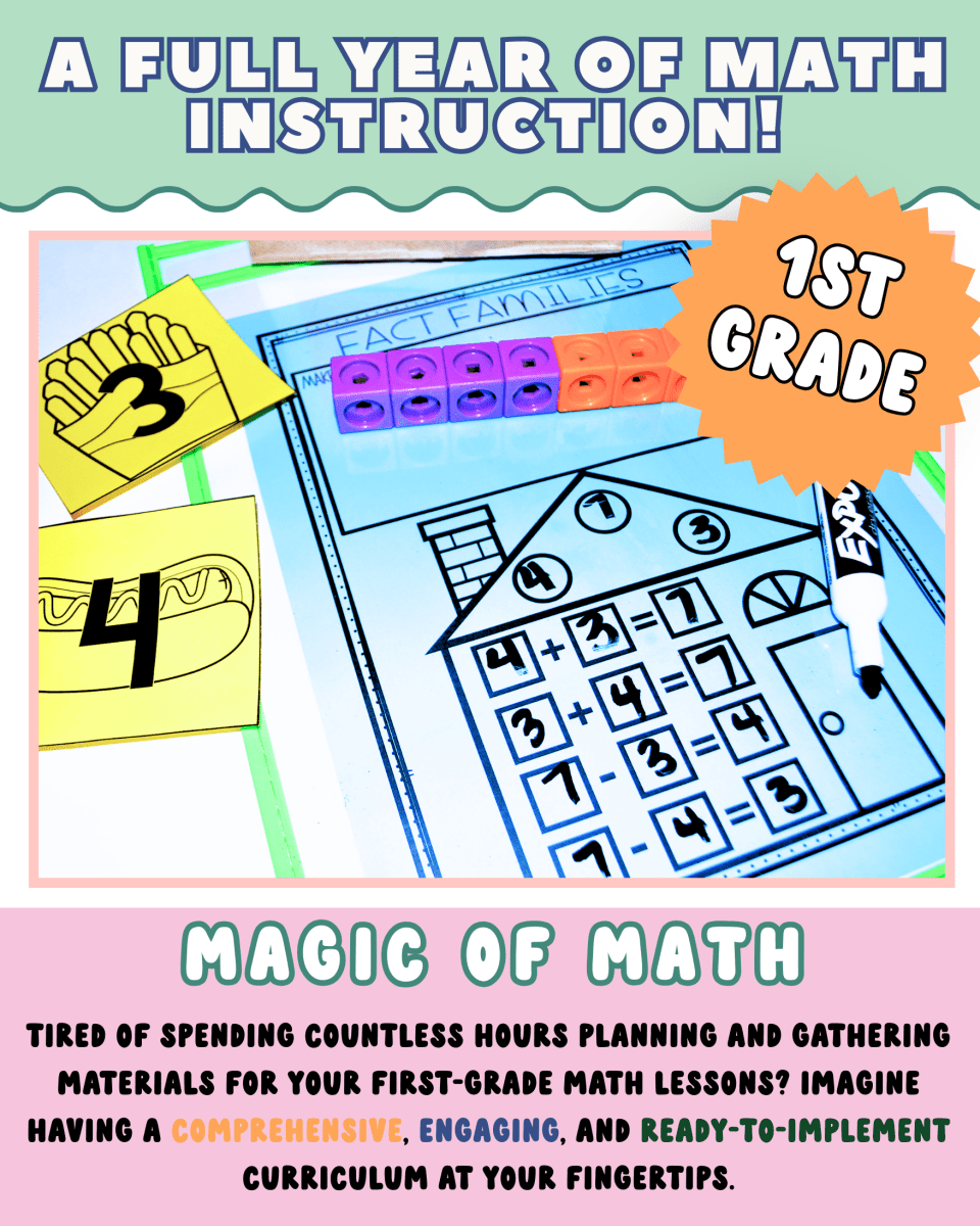 1st Grade Magic of Math: The Yearlong Bundle of Math Curriculum - Shop GYTO - Get Your Teach On