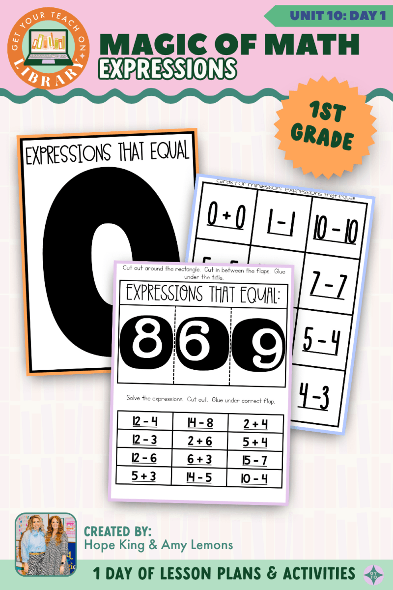1st Grade Magic of Math: Unit 10 Day 1 Expressions - Shop GYTO - Get Your Teach On