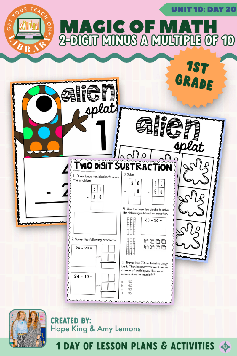 1st Grade Magic of Math: Unit 10 Day 20 2-Digit Minus a Multiple of 10 - Shop GYTO - Get Your Teach On