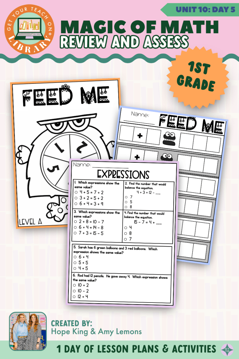 1st Grade Magic of Math: Unit 10 Day 5 Review and Assess - Shop GYTO - Get Your Teach On