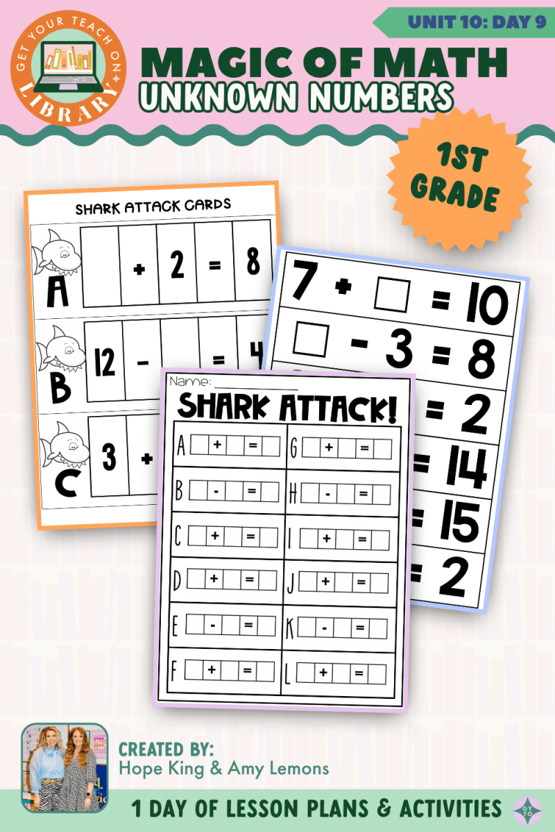 1st Grade Magic of Math: Unit 10 Day 9 Unknown Numbers - Shop GYTO - Get Your Teach On