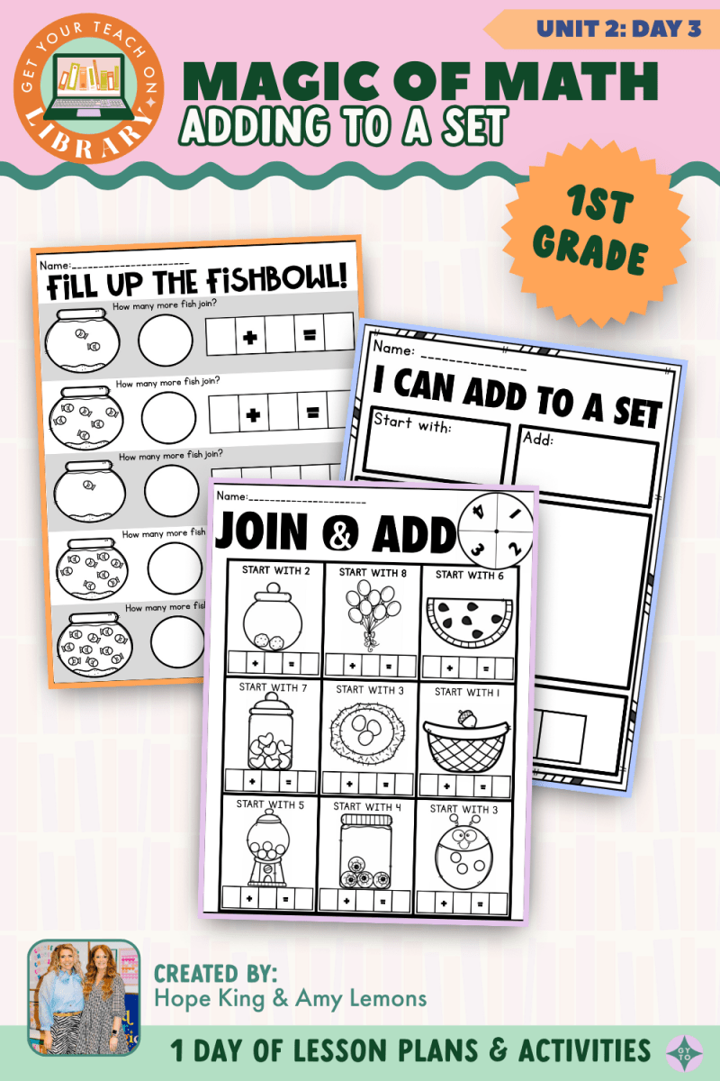 1st Grade Magic of Math: Unit 2 Day 3 Adding to a Set - Shop GYTO - Get Your Teach On