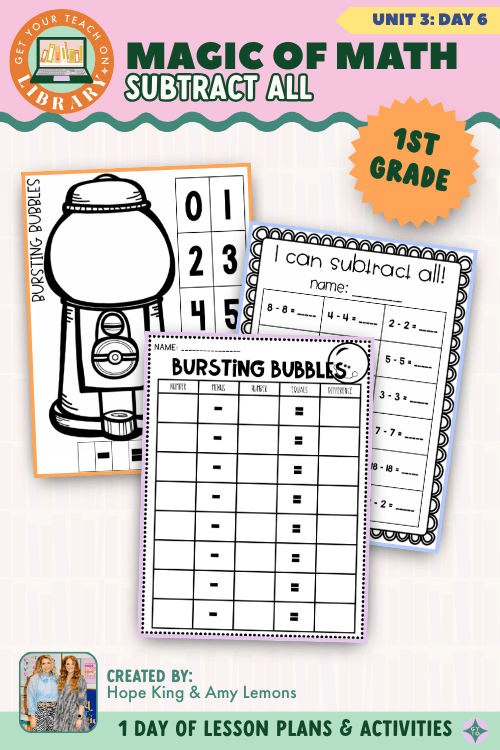 1st Grade Magic of Math: Unit 3 Day 6 Subtract All - Shop GYTO - Get Your Teach On