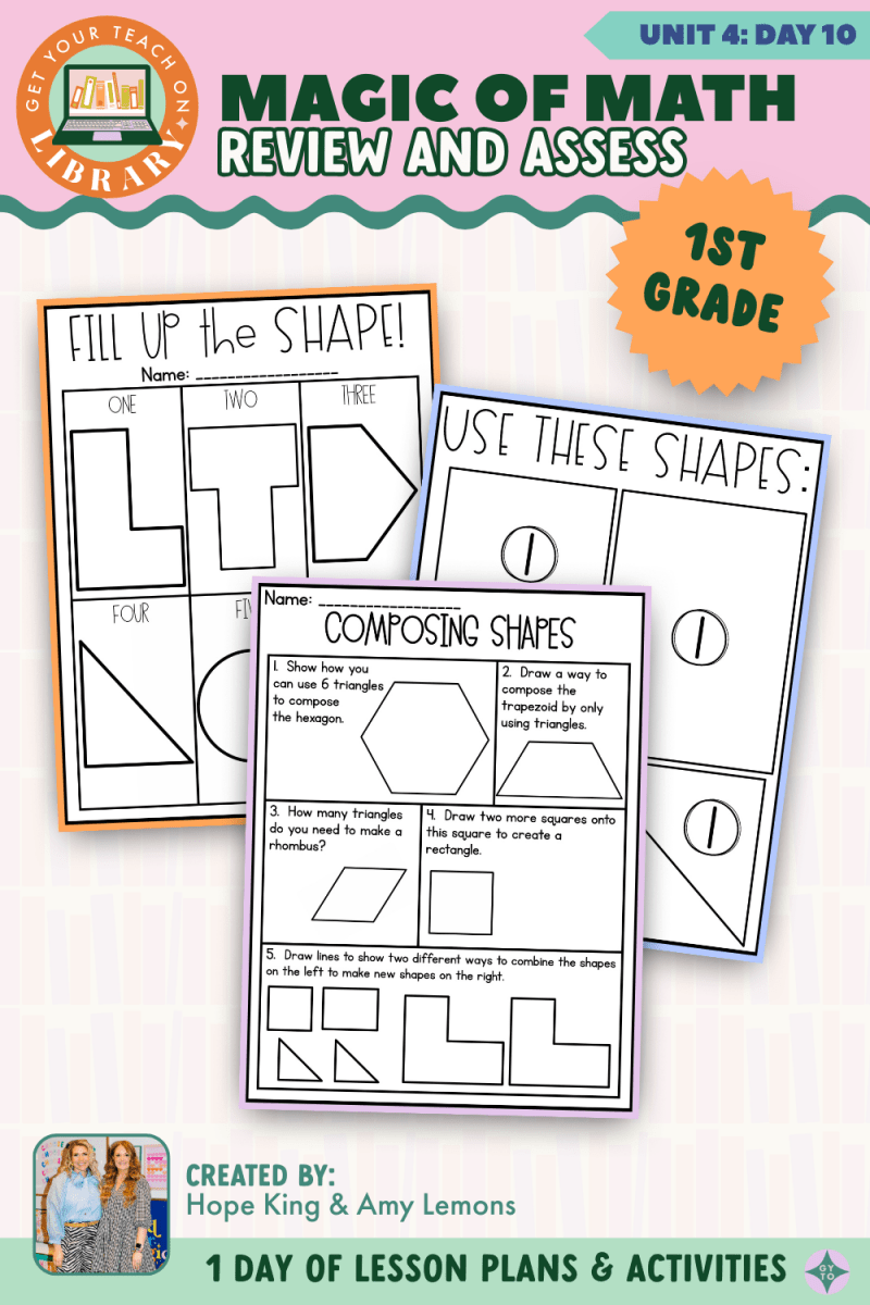 1st Grade Magic of Math: Unit 4 Day 10 Review and Assess - Shop GYTO - Get Your Teach On