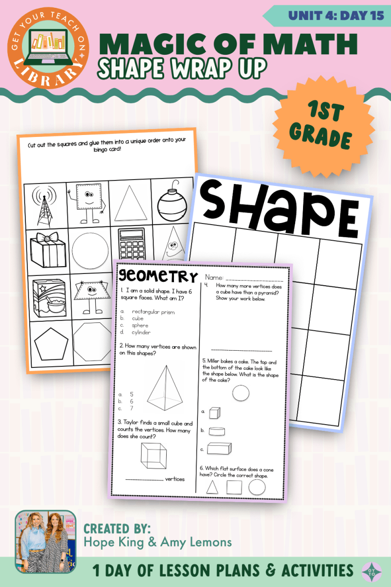 1st Grade Magic of Math: Unit 4 Day 15 Shape Wrap Up - Shop GYTO - Get Your Teach On