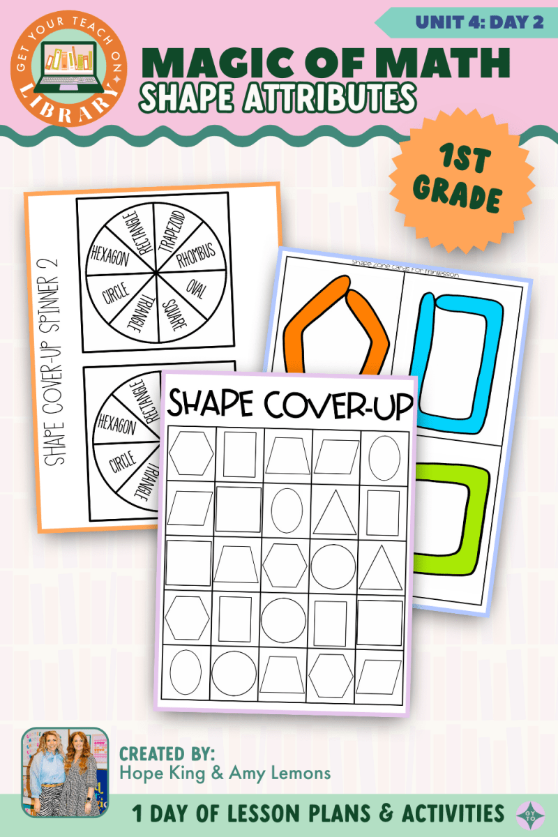 1st Grade Magic of Math: Unit 4 Day 2 Shape Attributes - Shop GYTO - Get Your Teach On