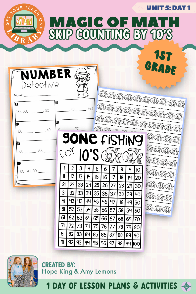 1st Grade Magic of Math: Unit 5 Day 1 Skip Counting by 10's - Shop GYTO - Get Your Teach On