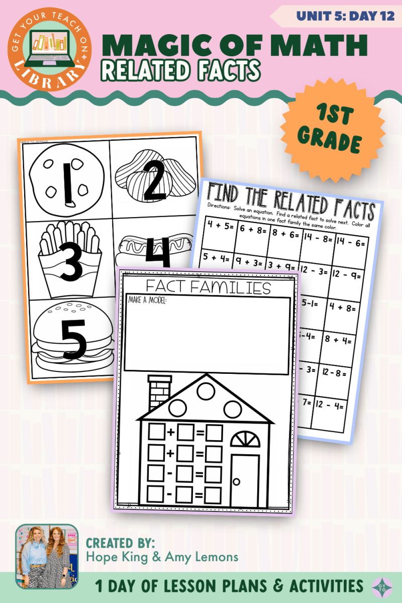 1st Grade Magic of Math: Unit 5 Day 12 Related Facts - Shop GYTO - Get Your Teach On