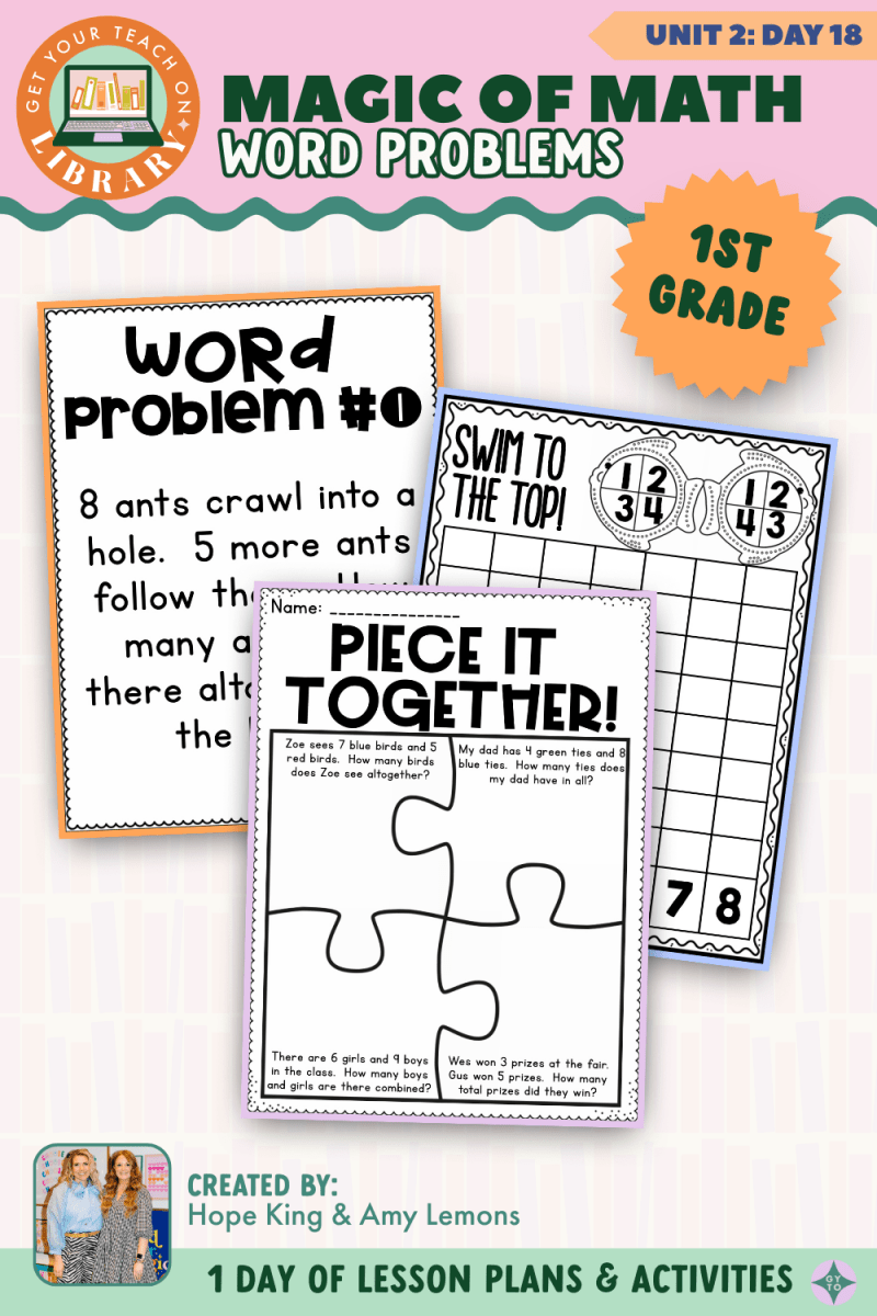 1st Magic of Math: Unit 2 Day 18 Word Problems - Shop GYTO - Get Your Teach On