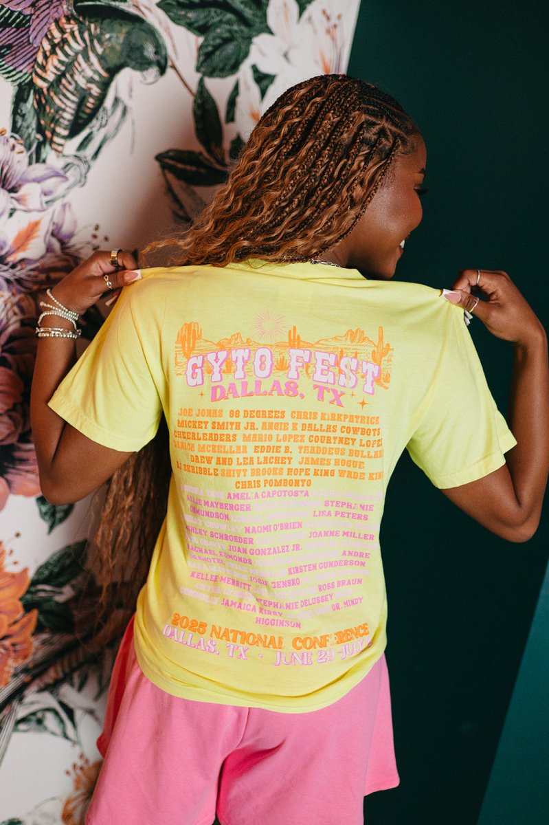 2025 GYTO Fest Tee - Neon Yellow - GYTO Collective - Get Your Teach On