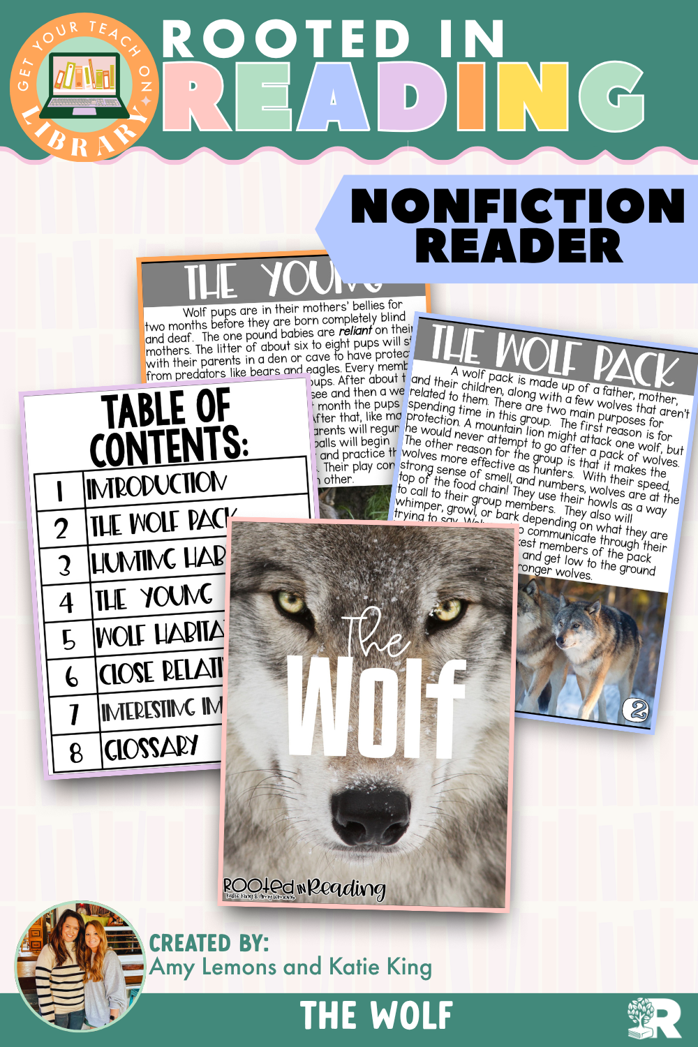 Rooted in Reading Nonfiction Reader: The Wolf