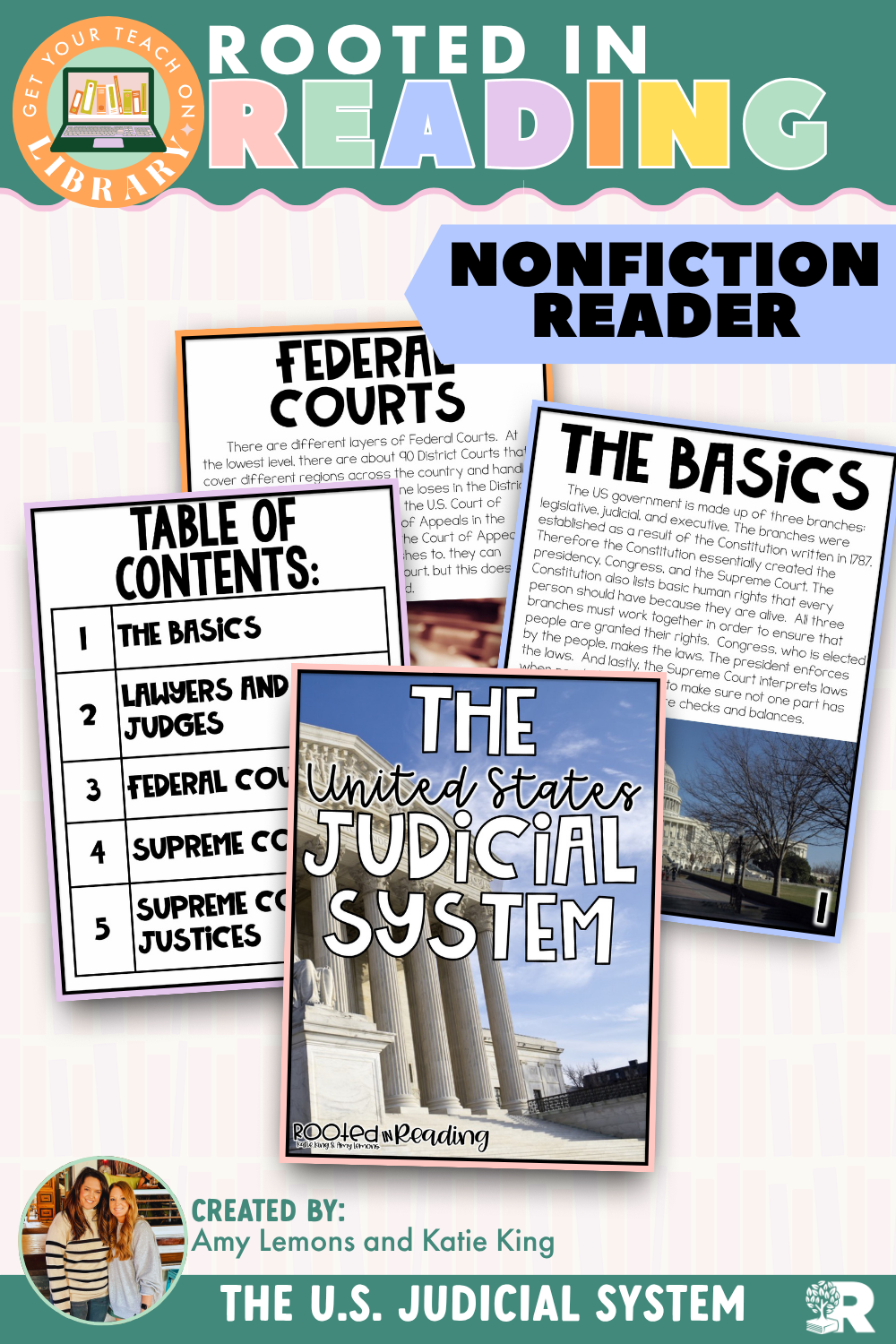 Rooted in Reading Nonfiction Reader: The United States Judicial System