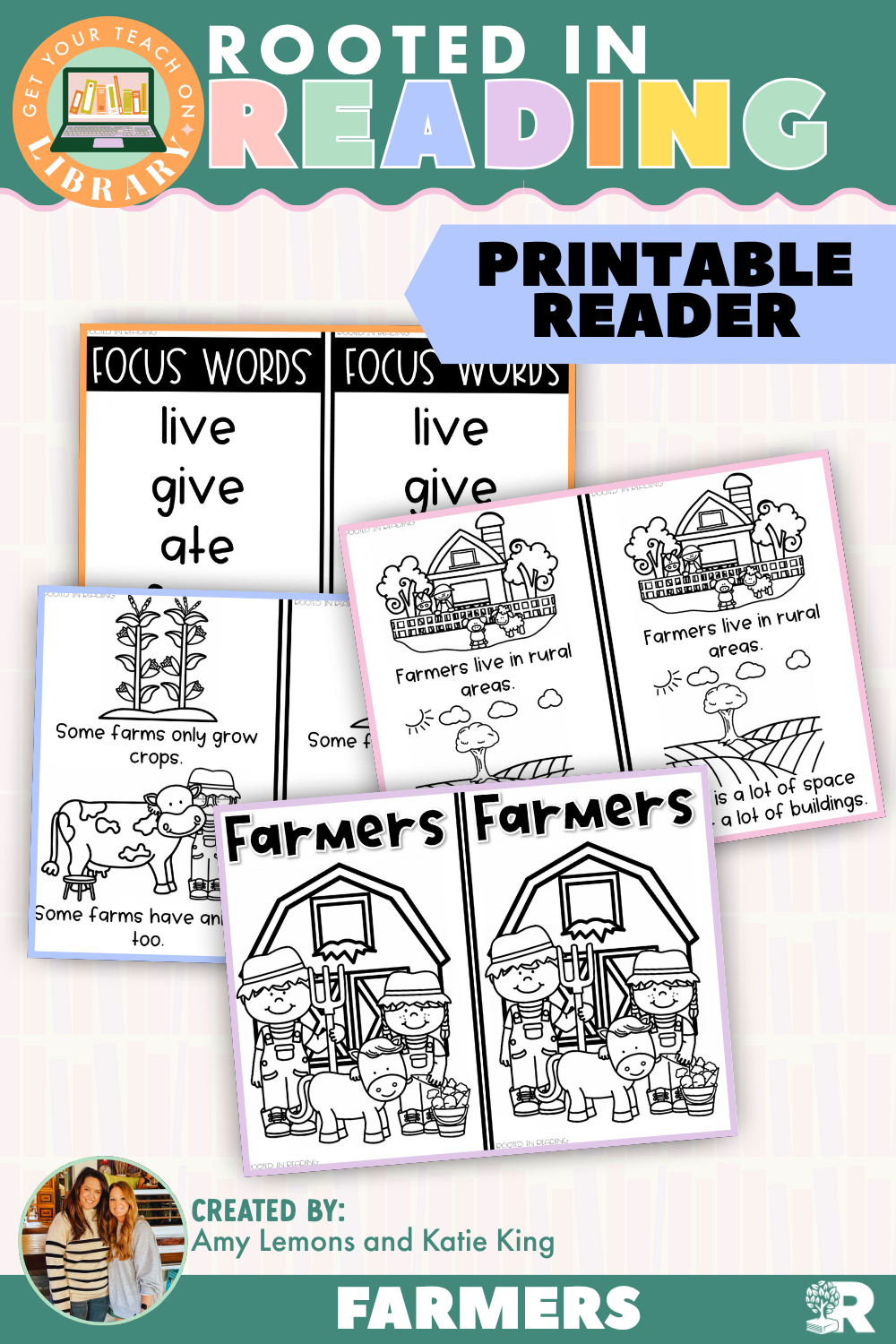 Rooted in Reading Printable Nonfiction Reader: Farmers