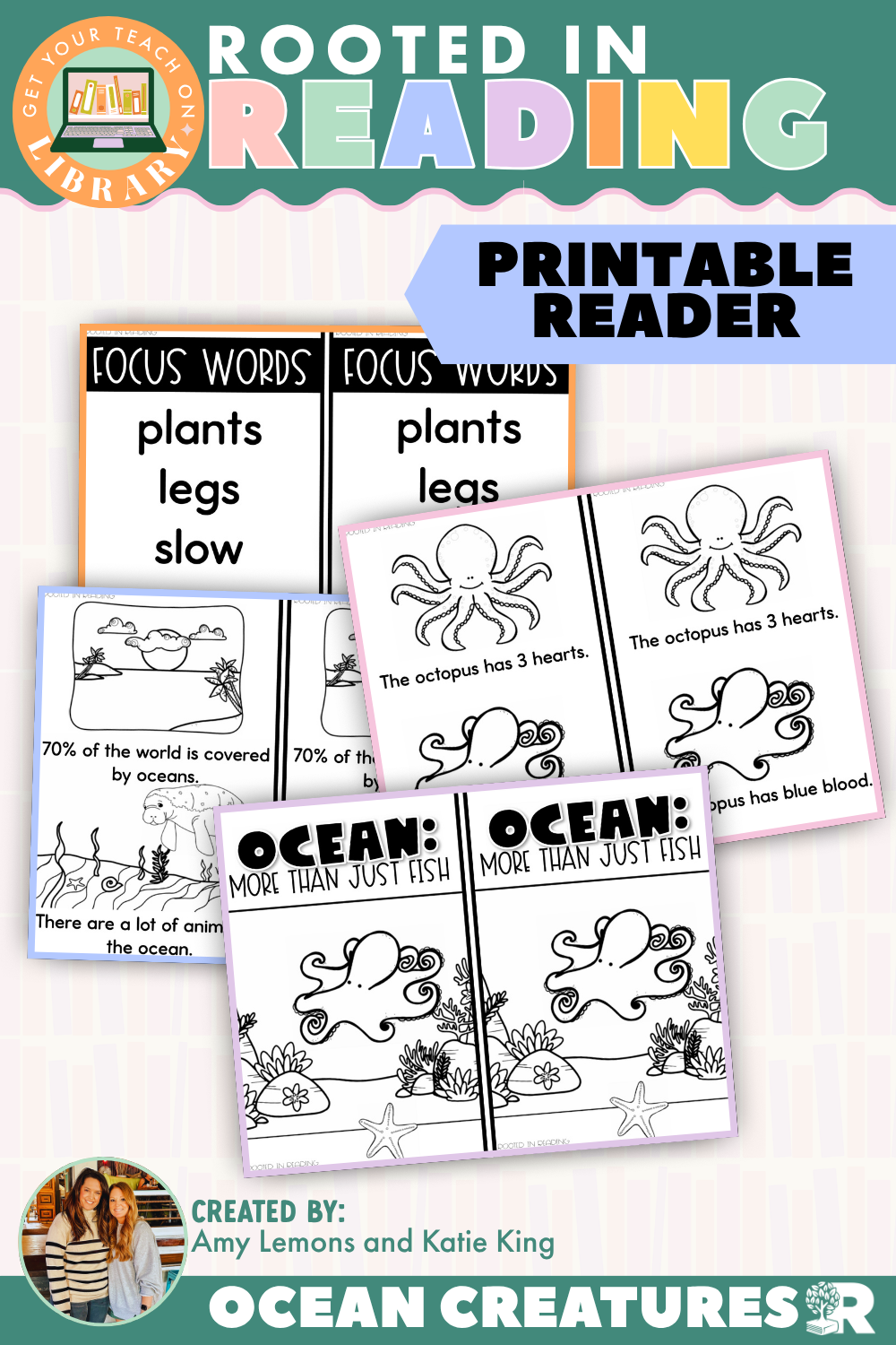 Rooted in Reading Printable Nonfiction Reader: Ocean: More Than Just Fish