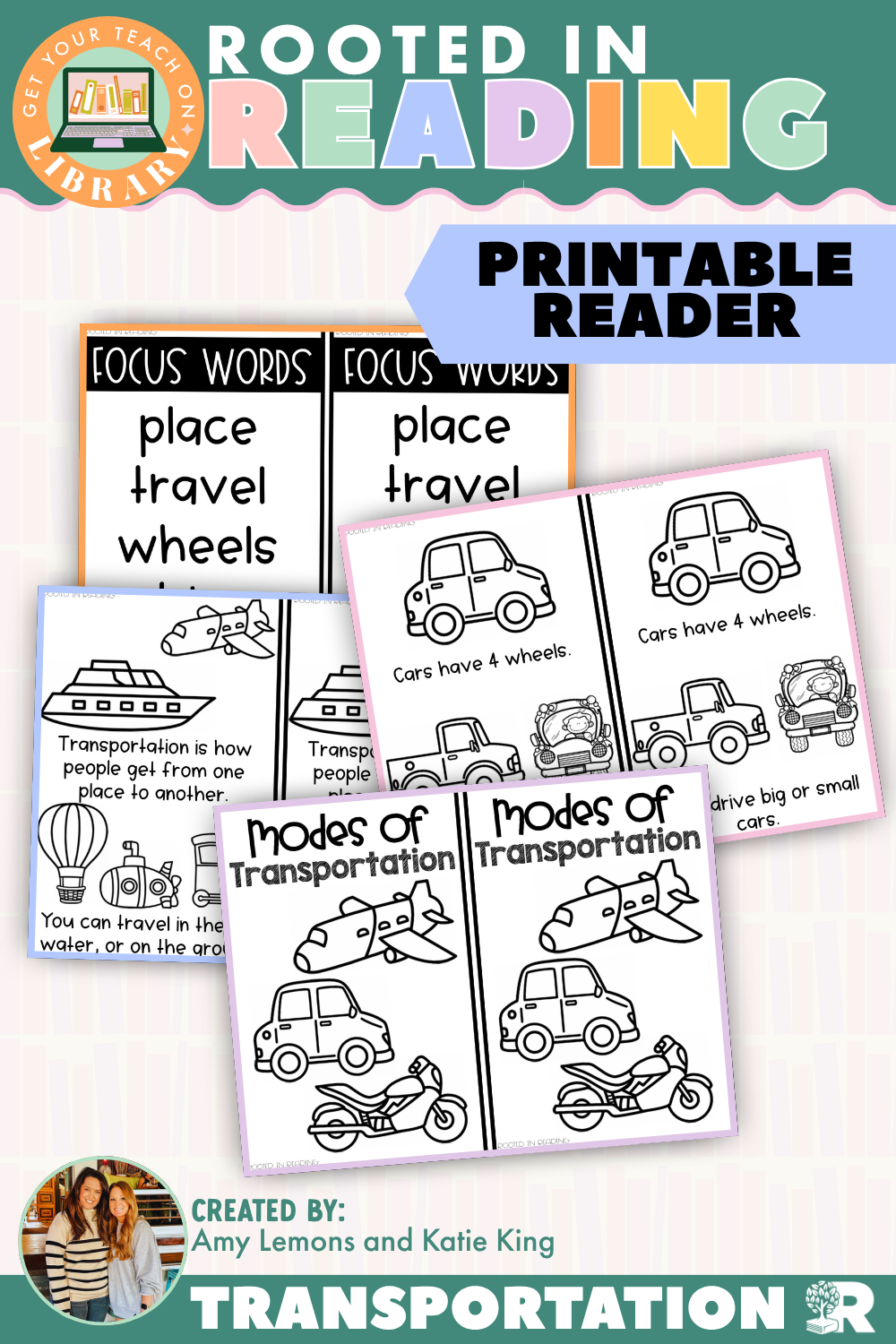 Rooted in Reading Printable Nonfiction Reader: Modes of Transportation
