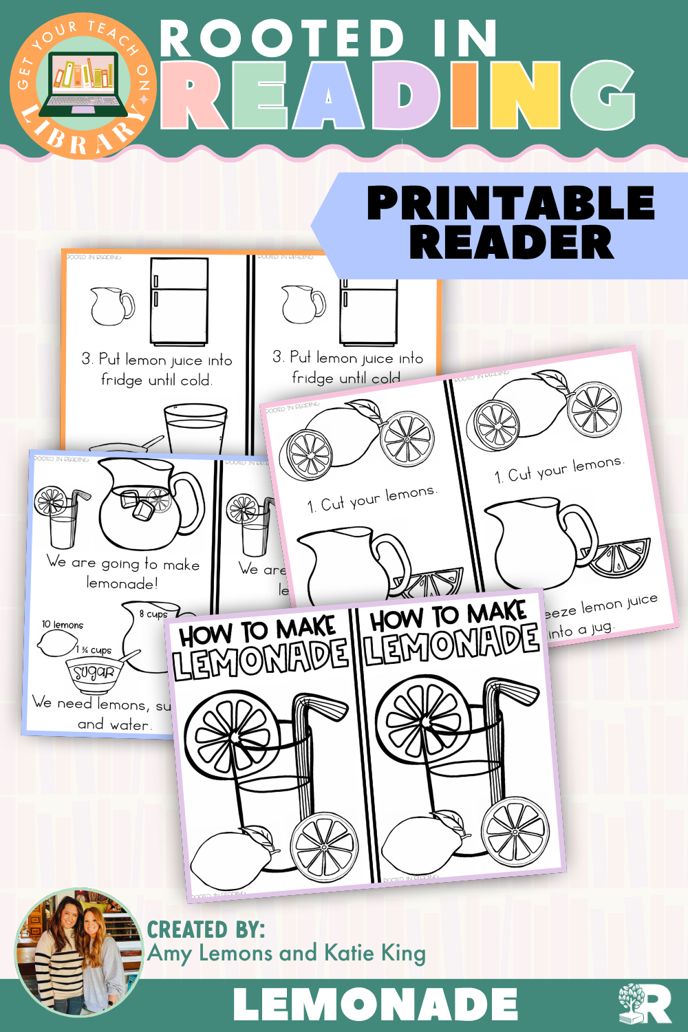 Rooted in Reading Printable Nonfiction Reader: How to Make Lemonade