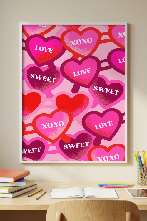 XOXO Love Poster – printable inspirational classroom decor by Get Your Teach On