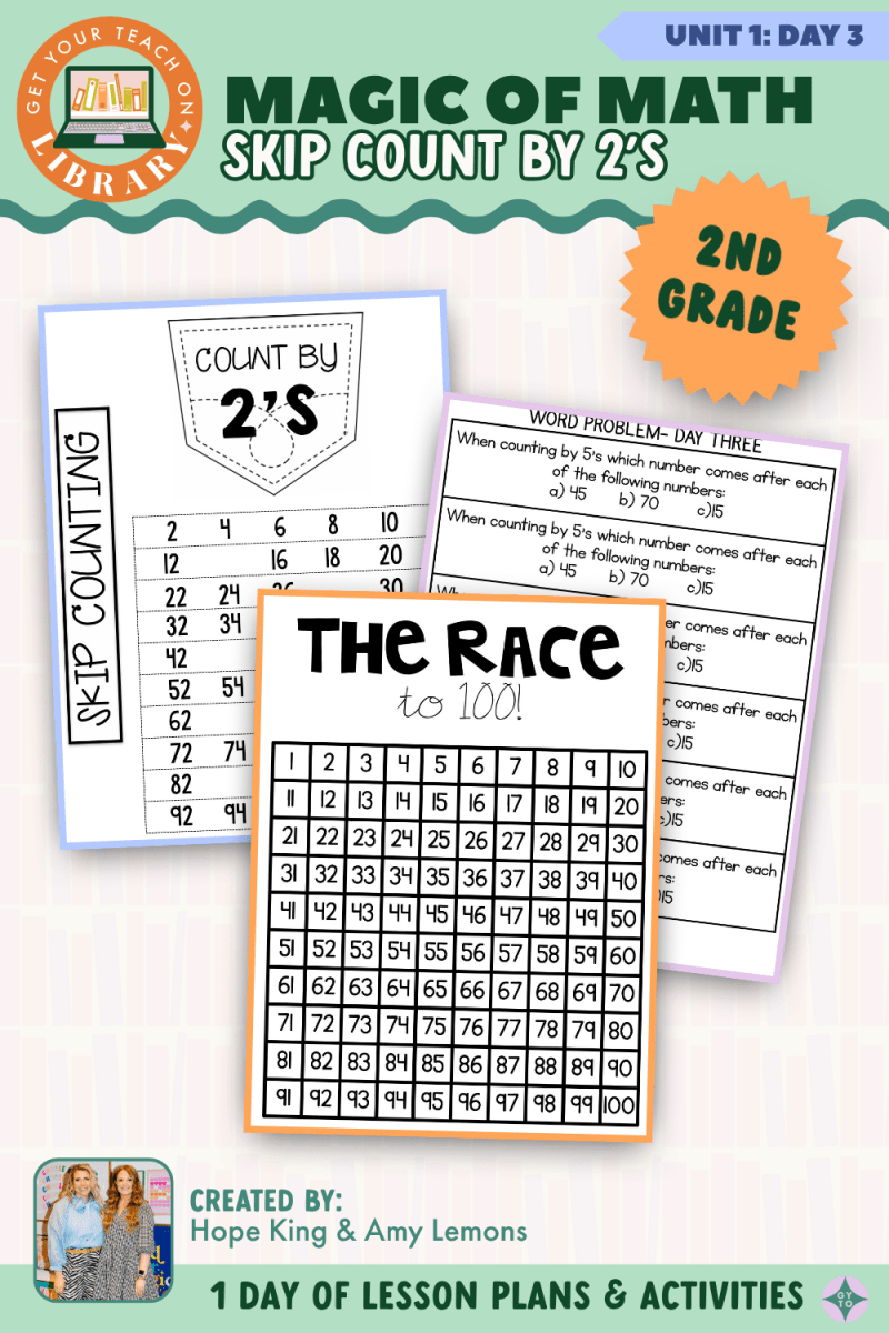 2nd Grade Magic of Math: Unit 1 Day 3 Skip Counting by 2's - Shop GYTO - Get Your Teach On