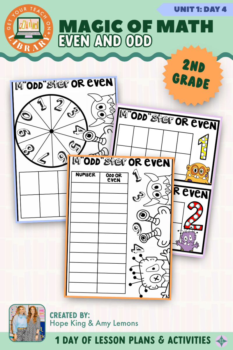 2nd Grade Magic of Math: Unit 1 Day 4 Even and Odd - Shop GYTO - Get Your Teach On