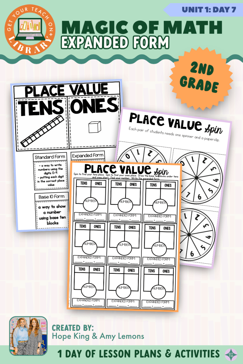 2nd Grade Magic of Math: Unit 1 Day 7 Expanded Form - Shop GYTO - Get Your Teach On