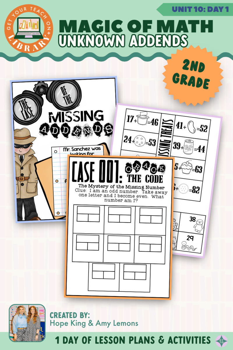 2nd Grade Magic of Math: Unit 10 Day 1 Unknown Addends - Shop GYTO - Get Your Teach On