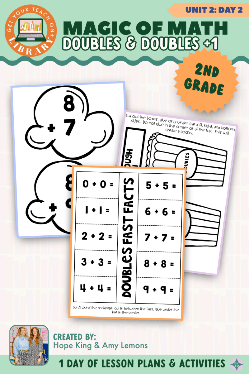 2nd Grade Magic of Math: Unit 2 Day 2 Doubles and Doubles +1 - Shop GYTO - Get Your Teach On