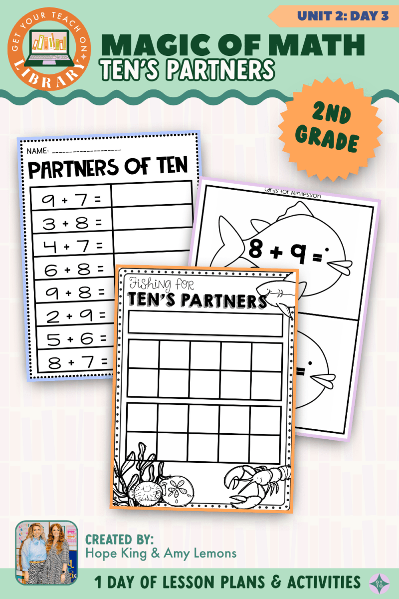 2nd Grade Magic of Math: Unit 2 Day 3 Tens Partners - Shop GYTO - Get Your Teach On