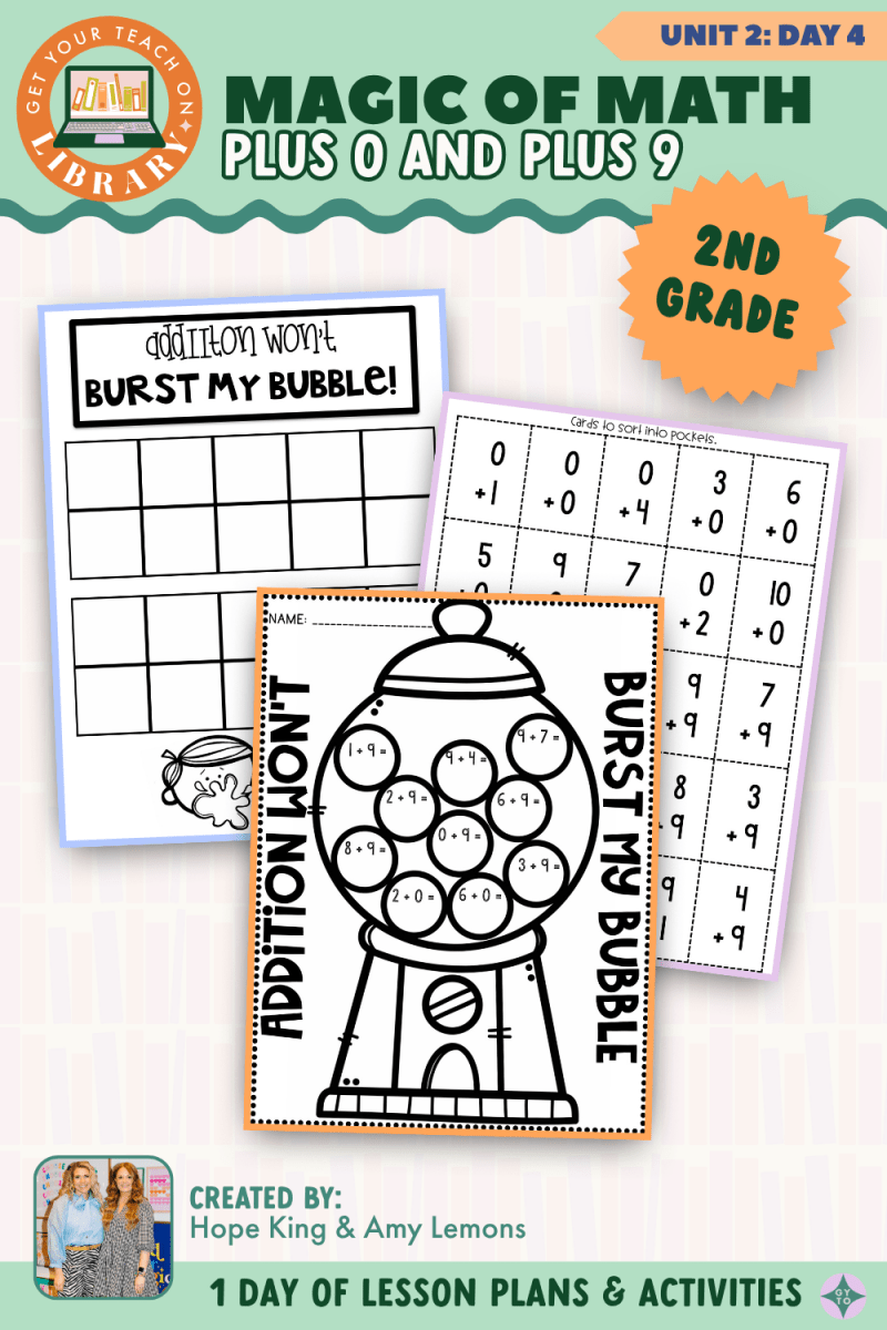 2nd Grade Magic of Math: Unit 2 Day 4 Plus Zero and Plus Nine - Shop GYTO - Get Your Teach On
