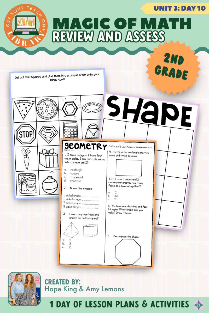 2nd Grade Magic of Math: Unit 3 Day 10 Review and Assess - Shop GYTO - Get Your Teach On
