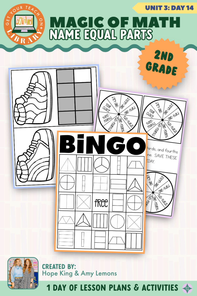 2nd Grade Magic of Math: Unit 3 Day 14 Name Equal Parts - Shop GYTO - Get Your Teach On
