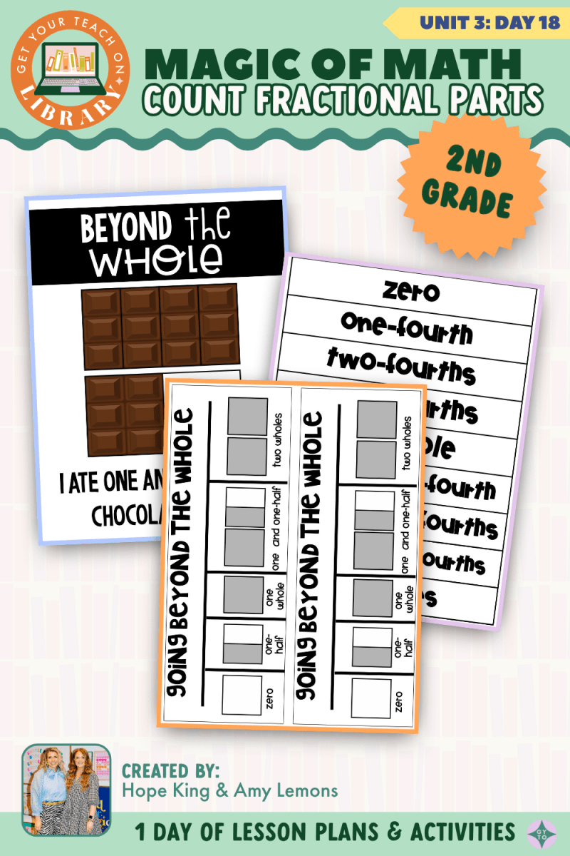 2nd Grade Magic of Math: Unit 3 Day 18 Count Fractional Parts - Shop GYTO - Get Your Teach On