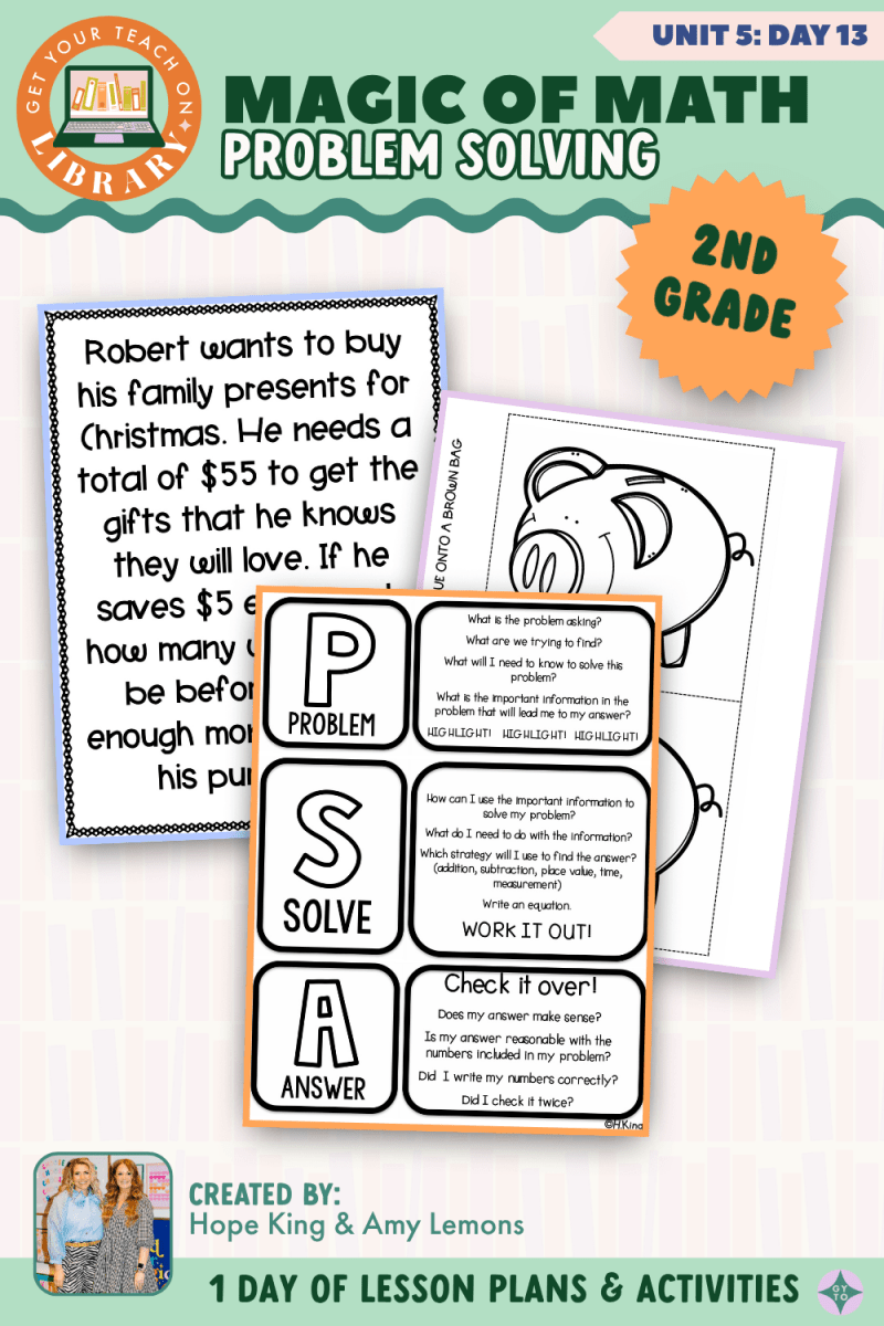 2nd Grade Magic of Math: Unit 5 Day 13 Problem Solving - Shop GYTO - Get Your Teach On