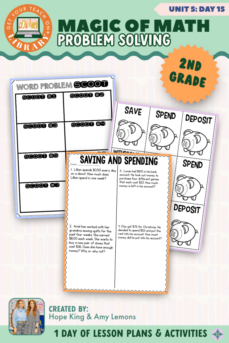 2nd Grade Magic of Math: Unit 5 Day 15 Problem Solving - Shop GYTO - Get Your Teach On