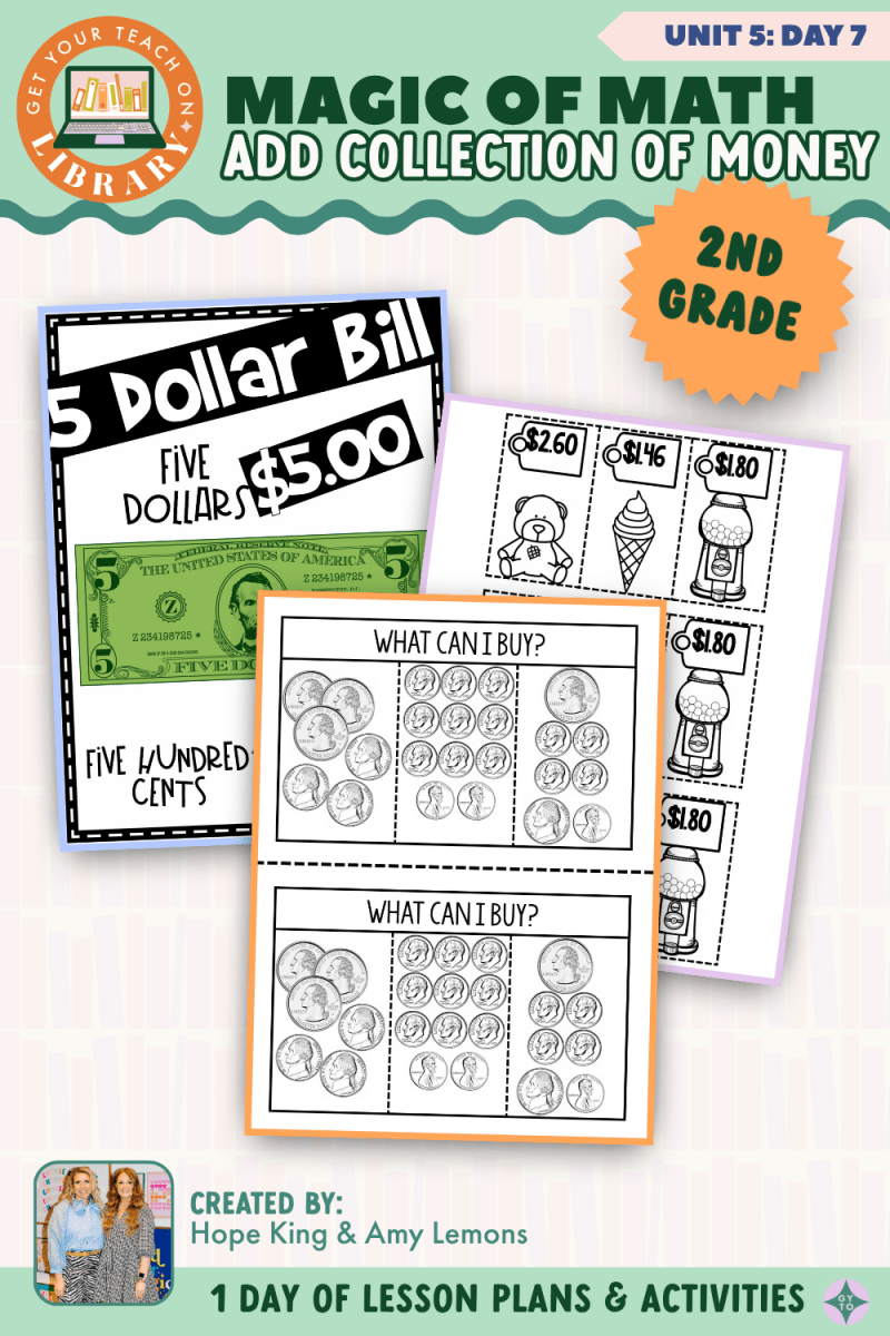2nd Grade Magic of Math: Unit 5 Day 7 Add a Collection of Money - Shop GYTO - Get Your Teach On