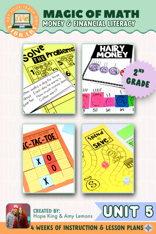 2nd Grade Magic of Math Unit 5: Money with Counting Coins & Financial Literacy - Shop GYTO - Get Your Teach On