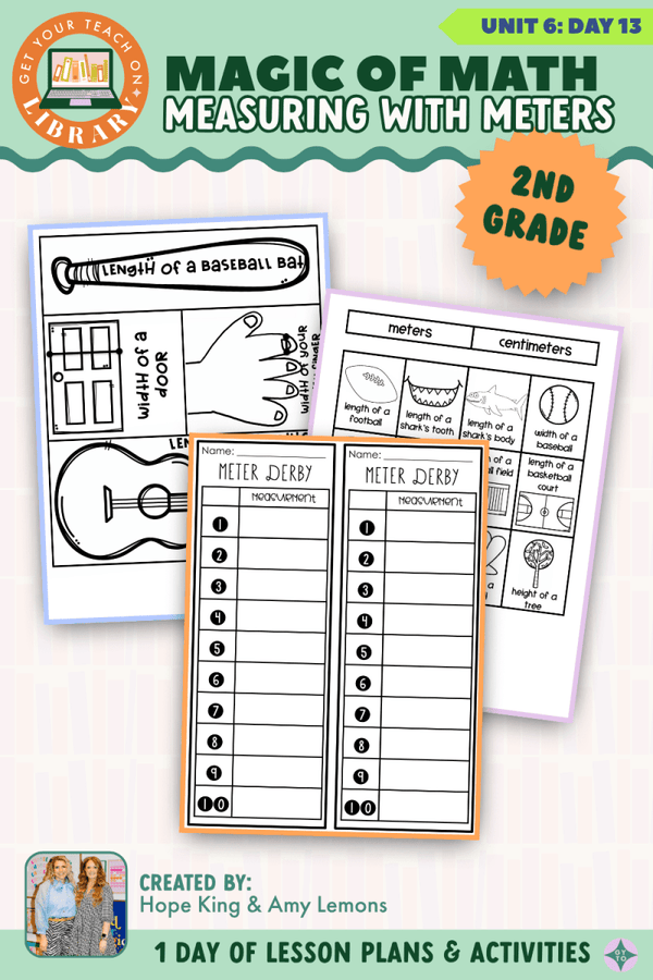 2nd Grade Magic of Math Unit 6 Day 13: Measuring with Meters by Hope King, Amy Lemons and Get Your Teach On