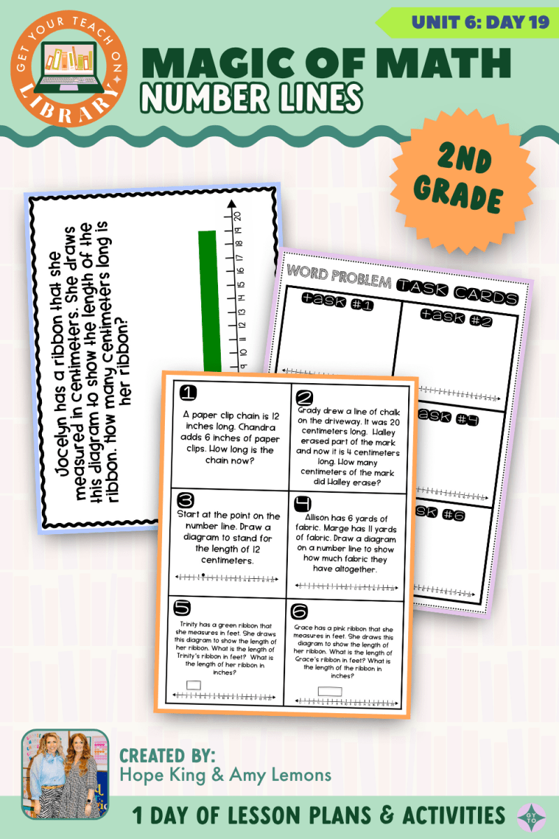 2nd Grade Magic of Math: Unit 6 Day 19 Number Lines - Shop GYTO - Get Your Teach On
