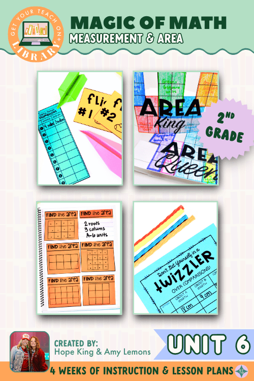 2nd Grade Magic of Math Unit 6: Measurement and Area of Rectangles - Shop GYTO - Get Your Teach On