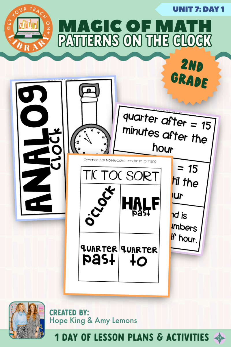 2nd Grade Magic of Math: Unit 7 Day 1 Patterns on the Clock - Shop GYTO - Get Your Teach On