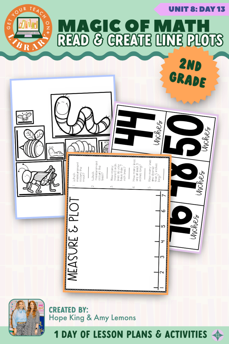 2nd Grade Magic of Math: Unit 8 Day 13 Read and Create Line Plots - Shop GYTO - Get Your Teach On