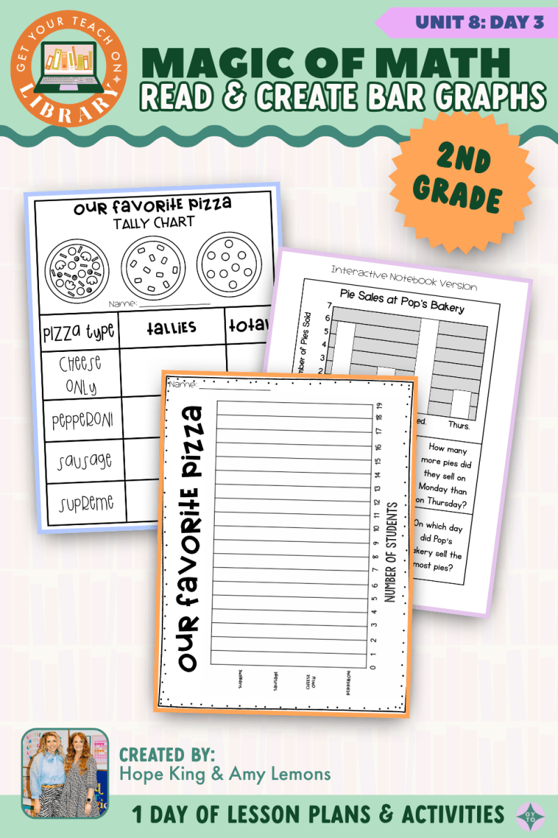 2nd Grade Magic of Math: Unit 8 Day 3 Read and Create Bar Graphs - Shop GYTO - Get Your Teach On