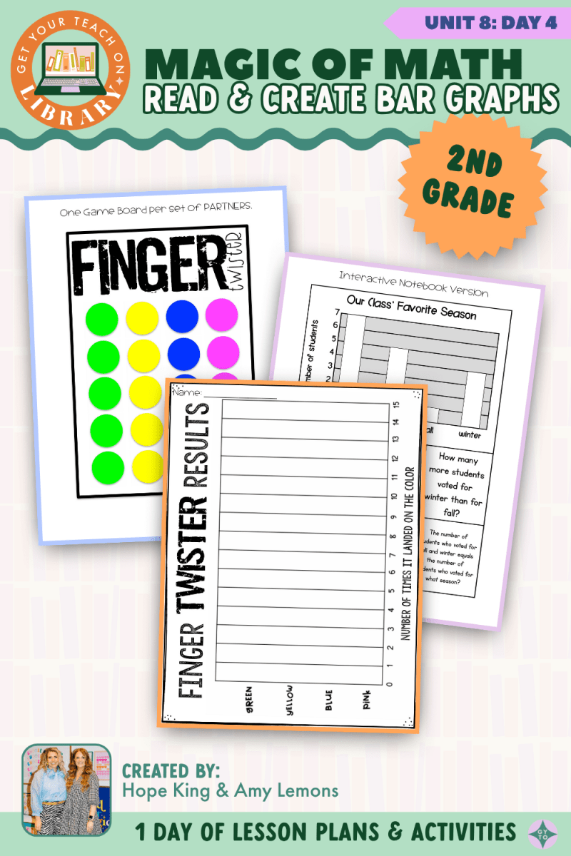 2nd Grade Magic of Math: Unit 8 Day 4 Read and Create Bar Graphs - Shop GYTO - Get Your Teach On