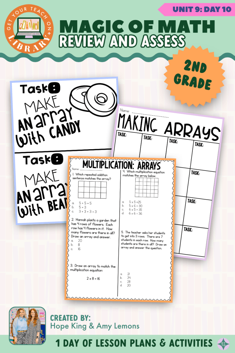 2nd Grade Magic of Math: Unit 9 Day 10 Review and Assess - Shop GYTO - Get Your Teach On