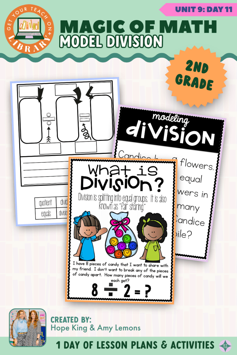 2nd Grade Magic of Math: Unit 9 Day 11 Model Division - Shop GYTO - Get Your Teach On