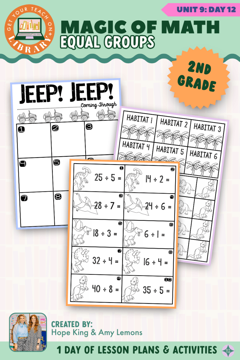 2nd Grade Magic of Math: Unit 9 Day 12 Equal Groups - Shop GYTO - Get Your Teach On