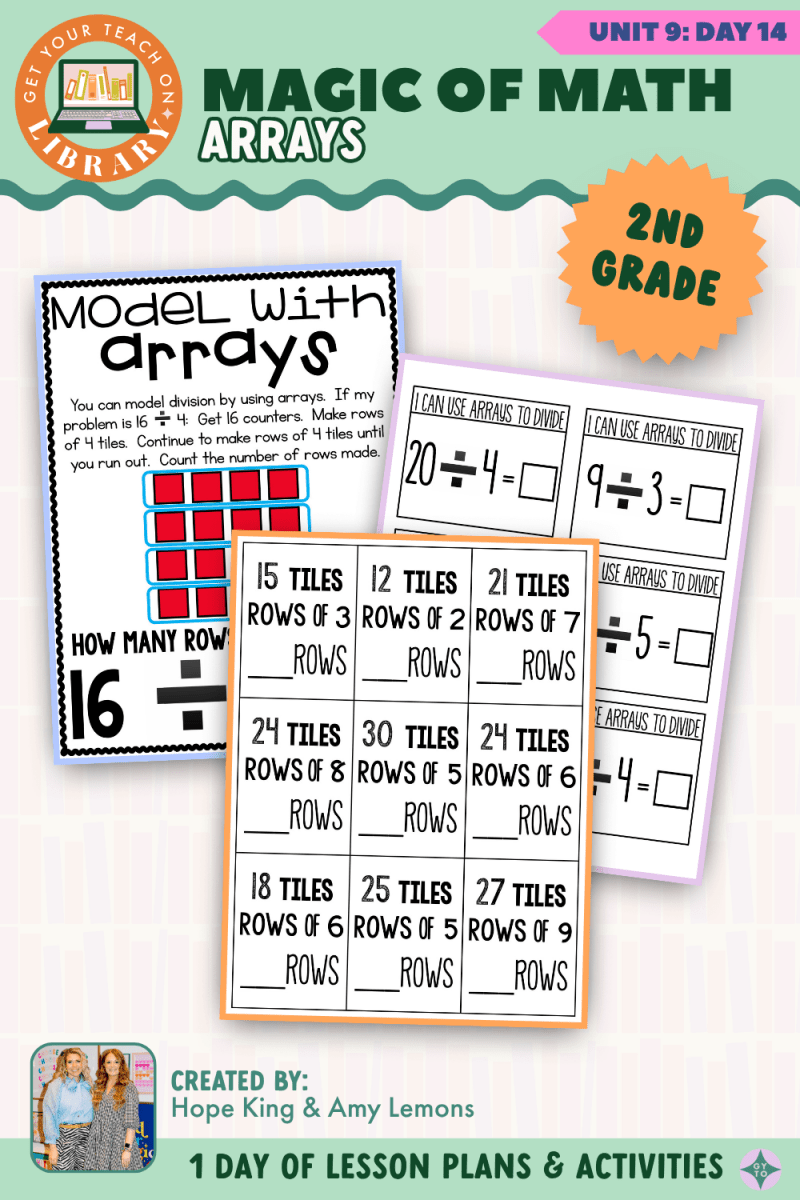 2nd Grade Magic of Math: Unit 9 Day 14 Arrays - Shop GYTO - Get Your Teach On